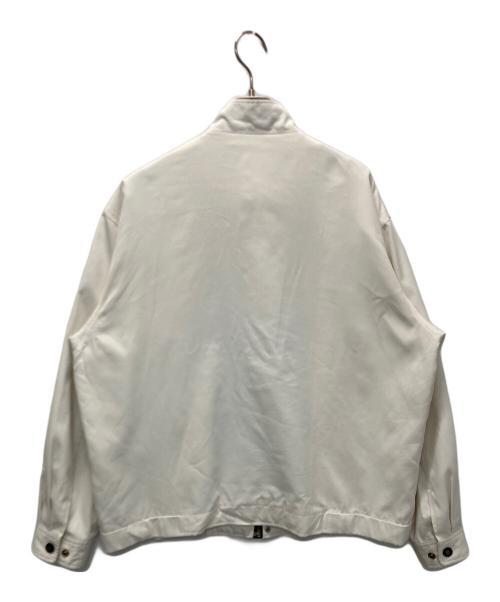 Yves Saint Laurent pour homme（イヴサンローラン プールオム）Yves Saint Laurent pour homme (イヴサンローラン プールオム) ワンポイントロゴ刺繍ジップジャケット ホワイト サイズ:105の古着・服飾アイテム