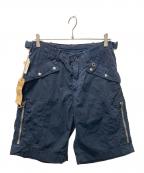 POLO RALPH LAURENポロ・ラルフローレン）の古着「ハーフカーゴパンツ」｜ネイビー