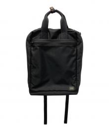 PORTER（ポーター）の古着「STAGE 2WAY RUCKSACK」｜ブラック