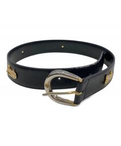 中古・古着通販】CELINE (セリーヌ) レザーベルト ブラック サイズ:75