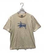 stussyステューシー）の古着「プリントTシャツ」｜ベージュ