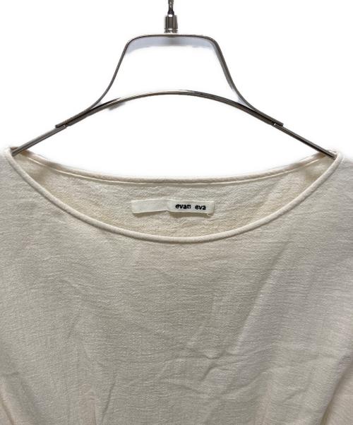 evam eva（エヴァムエヴァ）evam eva (エヴァムエヴァ) cotton linen drop pocket OP/コットンリネンドレープポケットワンピース アイボリー サイズ:FREEの古着・服飾アイテム