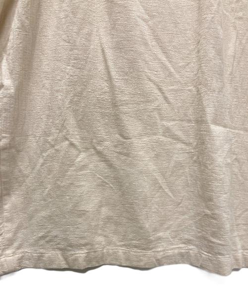 evam eva（エヴァムエヴァ）evam eva (エヴァムエヴァ) cotton linen drop pocket OP/コットンリネンドレープポケットワンピース アイボリー サイズ:FREEの古着・服飾アイテム