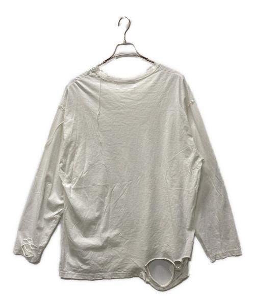 DISCOVERED（ディスカバード）DISCOVERED (ディスカバード) LOOPING DAMAGE CUTSEWN ホワイト サイズ:1の古着・服飾アイテム