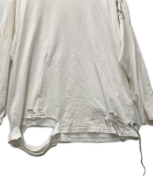 DISCOVERED（ディスカバード）DISCOVERED (ディスカバード) LOOPING DAMAGE CUTSEWN ホワイト サイズ:1の古着・服飾アイテム