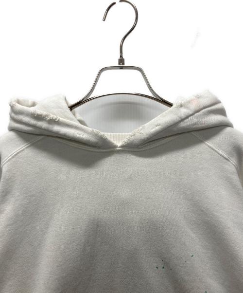 ANCELLM（アンセルム）ANCELLM (アンセルム) DYED DAMAGE HOODDIE/ダイダメージフーディー ホワイト サイズ:2の古着・服飾アイテム