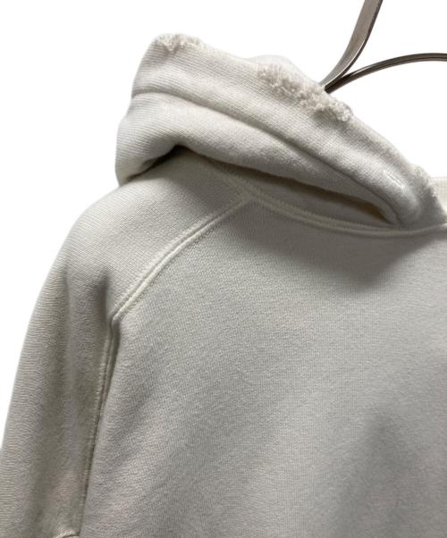 ANCELLM（アンセルム）ANCELLM (アンセルム) DYED DAMAGE HOODDIE/ダイダメージフーディー ホワイト サイズ:2の古着・服飾アイテム