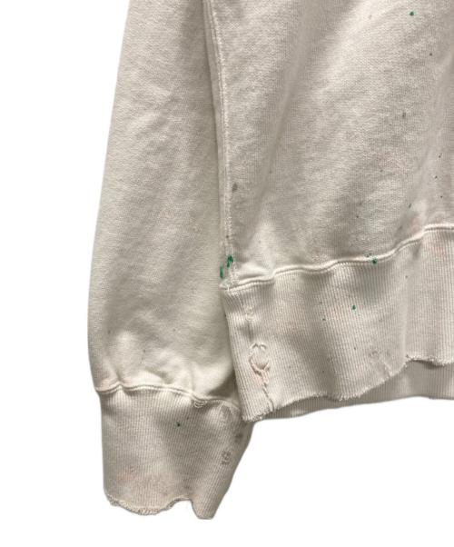 ANCELLM（アンセルム）ANCELLM (アンセルム) DYED DAMAGE HOODDIE/ダイダメージフーディー ホワイト サイズ:2の古着・服飾アイテム