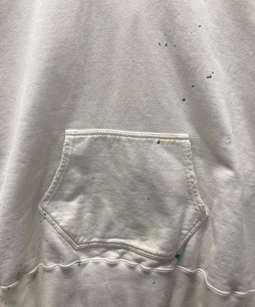 ANCELLM（アンセルム）ANCELLM (アンセルム) DYED DAMAGE HOODDIE/ダイダメージフーディー ホワイト サイズ:2の古着・服飾アイテム