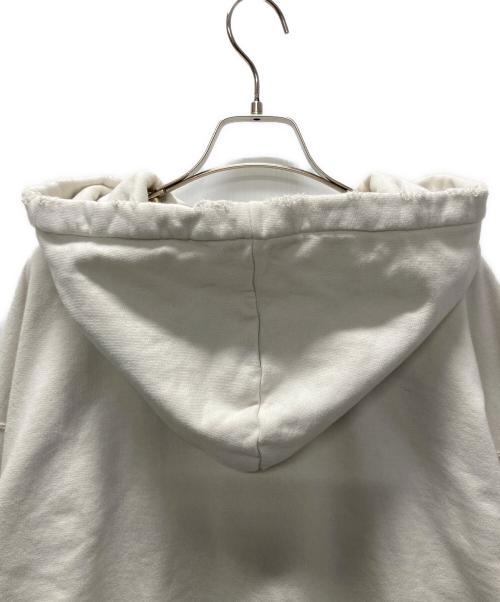 ANCELLM（アンセルム）ANCELLM (アンセルム) DYED DAMAGE HOODDIE/ダイダメージフーディー ホワイト サイズ:2の古着・服飾アイテム