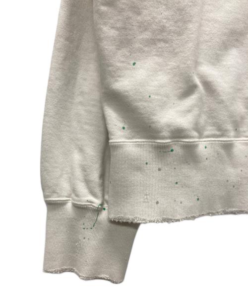 ANCELLM（アンセルム）ANCELLM (アンセルム) DYED DAMAGE HOODDIE/ダイダメージフーディー ホワイト サイズ:2の古着・服飾アイテム