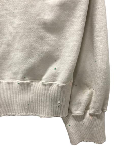 ANCELLM（アンセルム）ANCELLM (アンセルム) DYED DAMAGE HOODDIE/ダイダメージフーディー ホワイト サイズ:2の古着・服飾アイテム