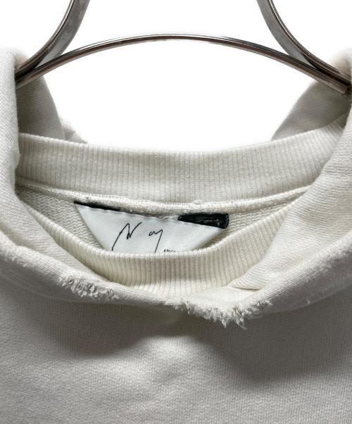 ANCELLM（アンセルム）ANCELLM (アンセルム) DYED DAMAGE HOODDIE/ダイダメージフーディー ホワイト サイズ:2の古着・服飾アイテム