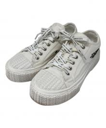 MARC JACOBS（マークジェイコブス）の古着「THE CANVAS SNEAKER/ダメージスニーカー」｜ホワイト