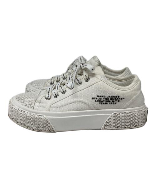 MARC JACOBS（マークジェイコブス）MARC JACOBS (マークジェイコブス) THE CANVAS SNEAKER/ダメージスニーカー ホワイト サイズ:36の古着・服飾アイテム