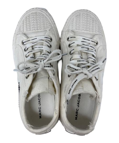 MARC JACOBS（マークジェイコブス）MARC JACOBS (マークジェイコブス) THE CANVAS SNEAKER/ダメージスニーカー ホワイト サイズ:36の古着・服飾アイテム