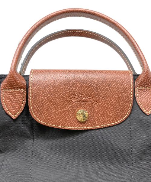 LONGCHAMP（ロンシャン）LONGCHAMP (ロンシャン) ル プリアージュS トップハンドルバッグ ブラックの古着・服飾アイテム