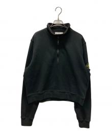 STONE ISLAND（ストーンアイランド）の古着「スウェットシャツ/ハーフジップスウェット」｜ブラック