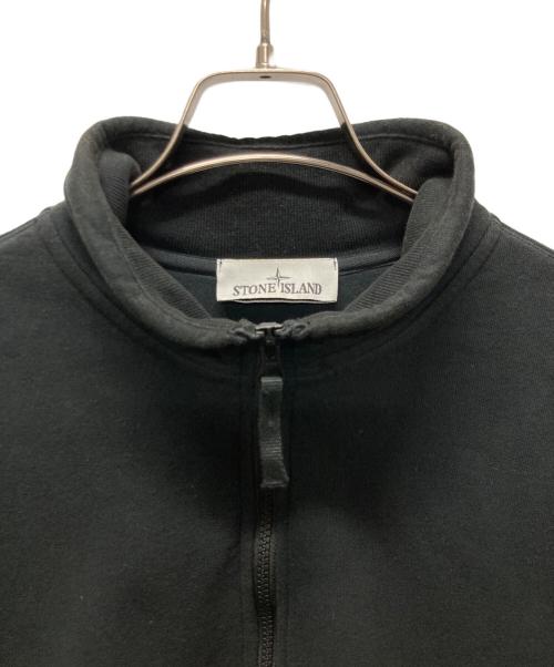 STONE ISLAND（ストーンアイランド）STONE ISLAND (ストーンアイランド) スウェットシャツ/ハーフジップスウェット ブラック サイズ:XLの古着・服飾アイテム