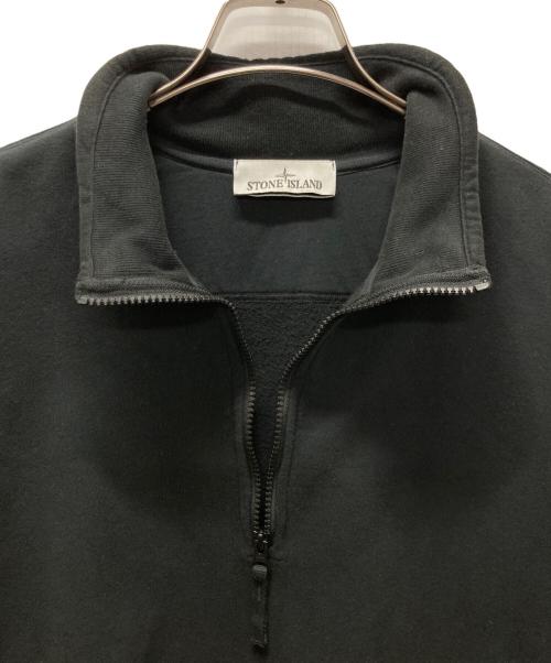 STONE ISLAND（ストーンアイランド）STONE ISLAND (ストーンアイランド) スウェットシャツ/ハーフジップスウェット ブラック サイズ:XLの古着・服飾アイテム