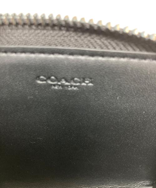 COACH（コーチ）COACH (コーチ) ジップ キー ケース・シグネチャー キャンバス チャコール/ブラックの古着・服飾アイテム