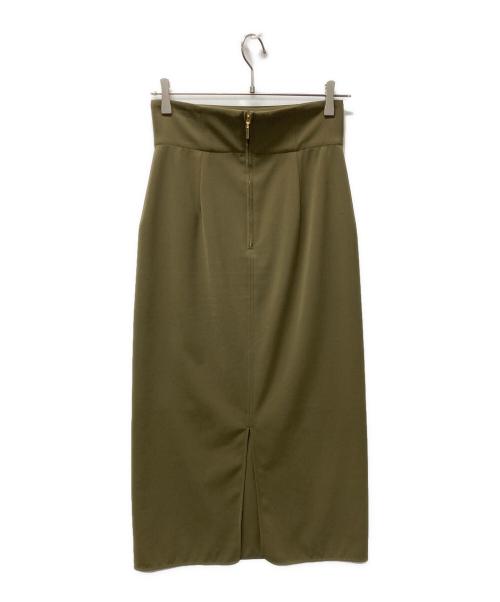 Noble（ノーブル）Noble (ノーブル) ジャージーライクカラータイトスカート カーキ サイズ:36の古着・服飾アイテム