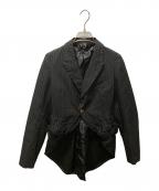 COMME des GARCONS COMME des GARCONSコムデギャルソン コムデギャルソン）の古着「ストライプ燕尾ジャケット」｜ブラック