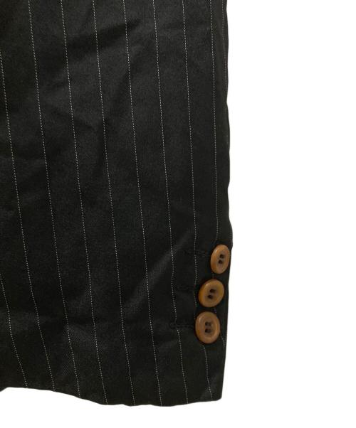COMME des GARCONS COMME des GARCONS（コムデギャルソン コムデギャルソン）COMME des GARCONS COMME des GARCONS (コムデギャルソン コムデギャルソン) ストライプ燕尾ジャケット ブラック サイズ:Sの古着・服飾アイテム