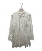 COMME des GARCONS COMME des GARCONSコムデギャルソン コムデギャルソン）の古着「断ち切りシャツブラウス」｜ホワイト