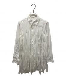 COMME des GARCONS COMME des GARCONS（コムデギャルソン コムデギャルソン）の古着「断ち切りシャツブラウス」｜ホワイト