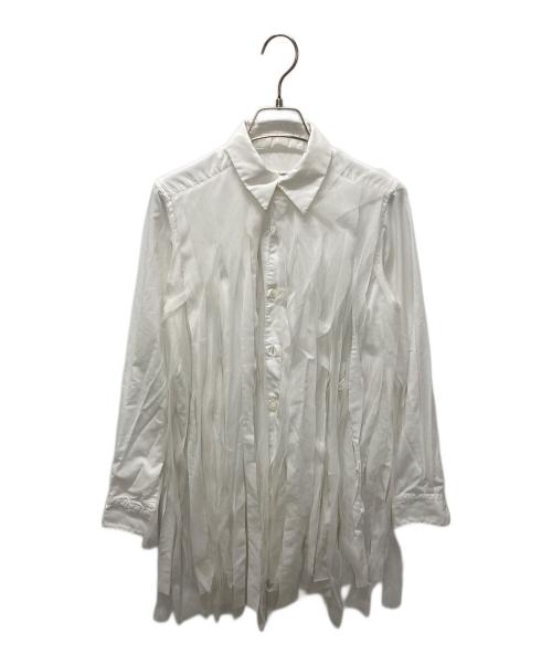 COMME des GARCONS COMME des GARCONS（コムデギャルソン コムデギャルソン）COMME des GARCONS COMME des GARCONS (コムデギャルソン コムデギャルソン) 断ち切りシャツブラウス ホワイト サイズ:XSの古着・服飾アイテム