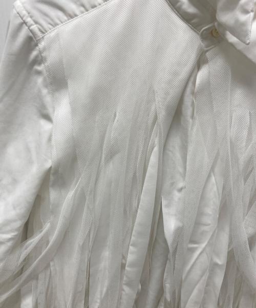 COMME des GARCONS COMME des GARCONS（コムデギャルソン コムデギャルソン）COMME des GARCONS COMME des GARCONS (コムデギャルソン コムデギャルソン) 断ち切りシャツブラウス ホワイト サイズ:XSの古着・服飾アイテム