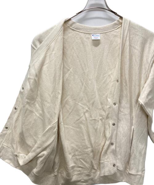 ETRE TOKYO（エトレトウキョウ）ETRE TOKYO (エトレトウキョウ) Champion REVERSE WEAVE (チャンピオン リバース ウィーブ) スウェットカーディガン アイボリー サイズ:Mの古着・服飾アイテム