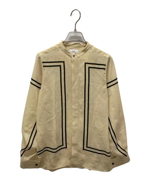 HYKE（ハイク）HYKE (ハイク) PRINTED BLOUSE ベージュ サイズ:１の古着・服飾アイテム