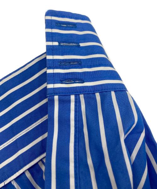 ENFOLD（エンフォルド）ENFOLD (エンフォルド) ストライプブラウス ブルー サイズ:38の古着・服飾アイテム