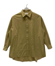 THE RERACS（ザ リラクス）の古着「SIDE SLIT LONG SHIRT」｜ブラウン