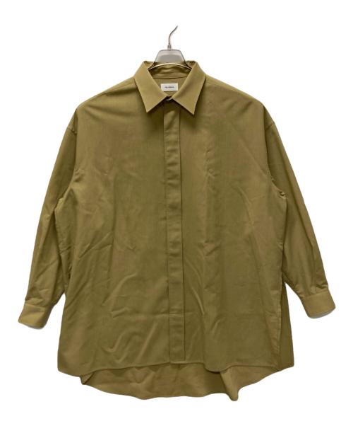 THE RERACS（ザ リラクス）THE RERACS (ザ リラクス) SIDE SLIT LONG SHIRT ブラウン サイズ:表記無しの古着・服飾アイテム