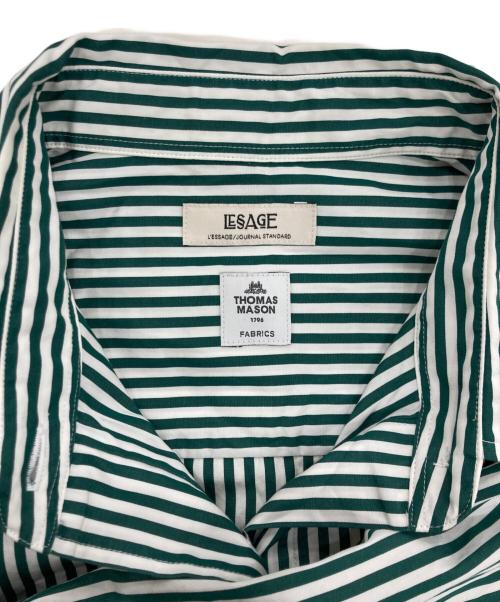 journal standard L'essage（ジャーナルスタンダード レサージュ）journal standard L'essage (ジャーナルスタンダード レサージュ) THOMAS MASON ロングシャツ グリーン サイズ:表記なしの古着・服飾アイテム