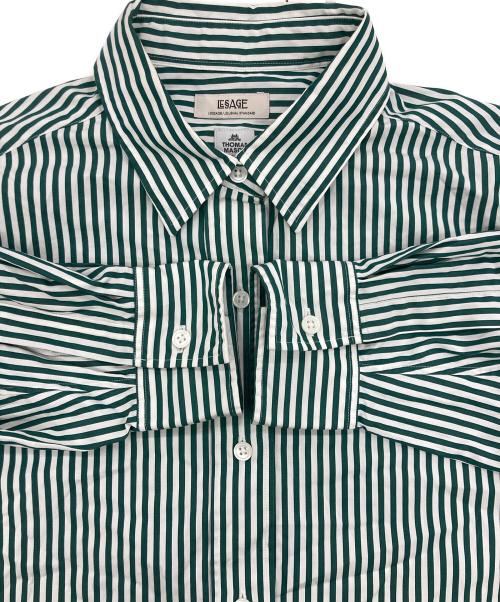 journal standard L'essage（ジャーナルスタンダード レサージュ）journal standard L'essage (ジャーナルスタンダード レサージュ) THOMAS MASON ロングシャツ グリーン サイズ:表記なしの古着・服飾アイテム