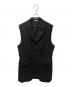 COMME des GARCONS HOMME PLUS（コムデギャルソンオムプリュス）の古着「スリーブレスウール3Bテーラードジャケット/3Bベスト」｜ブラック