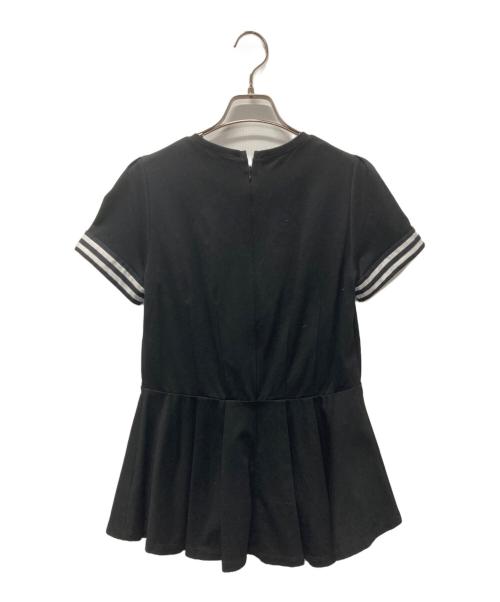 BORDERS at BALCONY（ボーダーズアットバルコニー）BORDERS AT BALCONY (ボーダーズアットバルコニー) CORSET TEE ブラック サイズ:38の古着・服飾アイテム