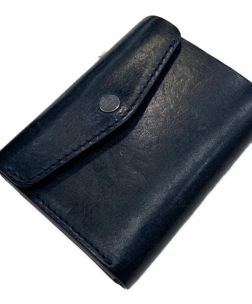 ATELIER MOKU（アトリエモク）ATELIER MOKU (アトリエモク) ATELIER MOKU 3つ折りミニ財布 ネイビーの古着・服飾アイテム