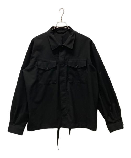 SOPHNET.（ソフネット）SOPHNET. (ソフネット) HEM CODE SHIRT JACKET ブラック サイズ:Lの古着・服飾アイテム