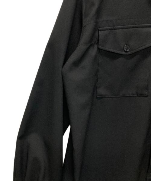 SOPHNET.（ソフネット）SOPHNET. (ソフネット) HEM CODE SHIRT JACKET ブラック サイズ:Lの古着・服飾アイテム