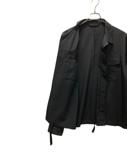 SOPHNET.（ソフネット）SOPHNET. (ソフネット) HEM CODE SHIRT JACKET ブラック サイズ:Lの古着・服飾アイテム