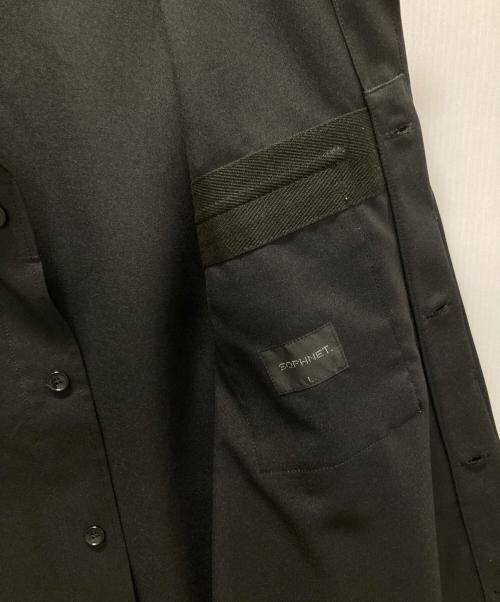 SOPHNET.（ソフネット）SOPHNET. (ソフネット) HEM CODE SHIRT JACKET ブラック サイズ:Lの古着・服飾アイテム
