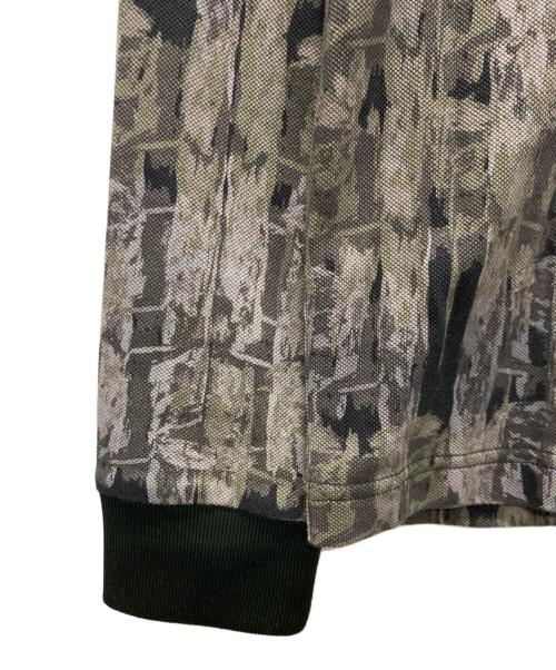 FRED PERRY（フレッドペリー）FRED PERRY (フレッドペリー) ABSTRACT PRINT POLO SHIRT/ポロシャツ ダークグリーン/カーキ サイズ:Mの古着・服飾アイテム