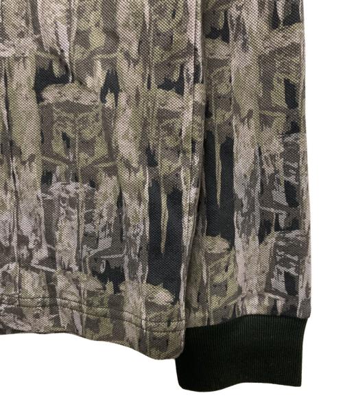 FRED PERRY（フレッドペリー）FRED PERRY (フレッドペリー) ABSTRACT PRINT POLO SHIRT/ポロシャツ ダークグリーン/カーキ サイズ:Mの古着・服飾アイテム