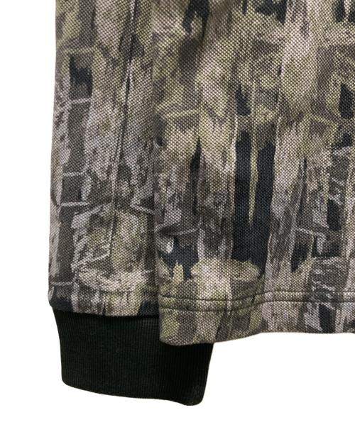 FRED PERRY（フレッドペリー）FRED PERRY (フレッドペリー) ABSTRACT PRINT POLO SHIRT/ポロシャツ ダークグリーン/カーキ サイズ:Mの古着・服飾アイテム