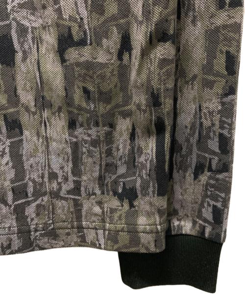 FRED PERRY（フレッドペリー）FRED PERRY (フレッドペリー) ABSTRACT PRINT POLO SHIRT/ポロシャツ ダークグリーン/カーキ サイズ:Mの古着・服飾アイテム